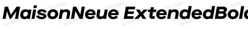 MaisonNeue ExtendedBold字体转换